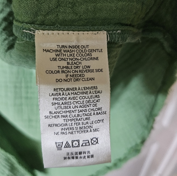 NWT we the free summer daydream buttondown cool moss xs - Picture 4 of 6